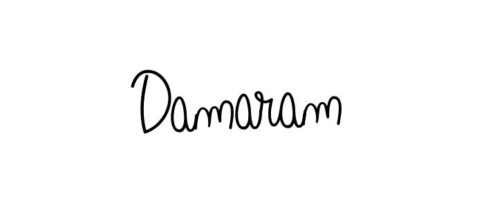 Use a signature maker to create a handwritten signature online. With this signature software, you can design (Angelique-Rose-font-FFP) your own signature for name Damaram. Damaram signature style 5 images and pictures png