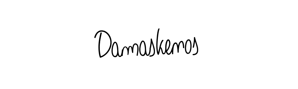 How to make Damaskenos signature? Angelique-Rose-font-FFP is a professional autograph style. Create handwritten signature for Damaskenos name. Damaskenos signature style 5 images and pictures png