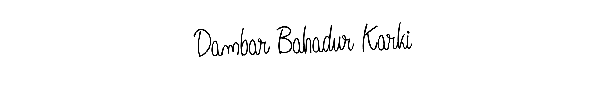 Make a short Dambar Bahadur Karki signature style. Manage your documents anywhere anytime using Angelique-Rose-font-FFP. Create and add eSignatures, submit forms, share and send files easily. Dambar Bahadur Karki signature style 5 images and pictures png