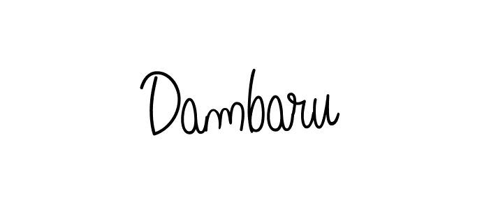 Dambaru stylish signature style. Best Handwritten Sign (Angelique-Rose-font-FFP) for my name. Handwritten Signature Collection Ideas for my name Dambaru. Dambaru signature style 5 images and pictures png