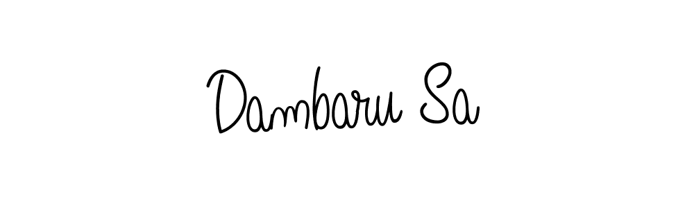 You should practise on your own different ways (Angelique-Rose-font-FFP) to write your name (Dambaru Sa) in signature. don't let someone else do it for you. Dambaru Sa signature style 5 images and pictures png