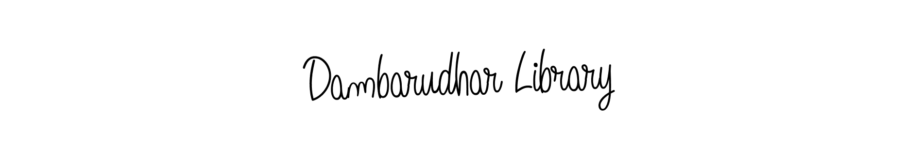 Use a signature maker to create a handwritten signature online. With this signature software, you can design (Angelique-Rose-font-FFP) your own signature for name Dambarudhar Library. Dambarudhar Library signature style 5 images and pictures png