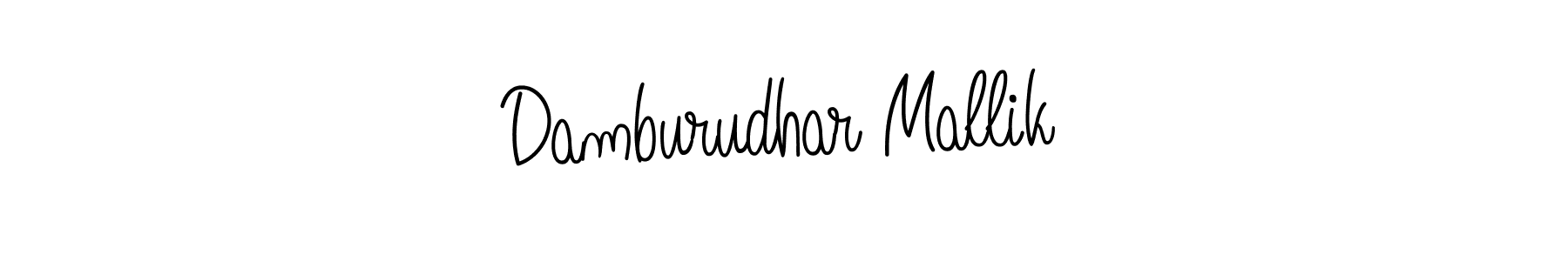 Use a signature maker to create a handwritten signature online. With this signature software, you can design (Angelique-Rose-font-FFP) your own signature for name Damburudhar Mallik. Damburudhar Mallik signature style 5 images and pictures png