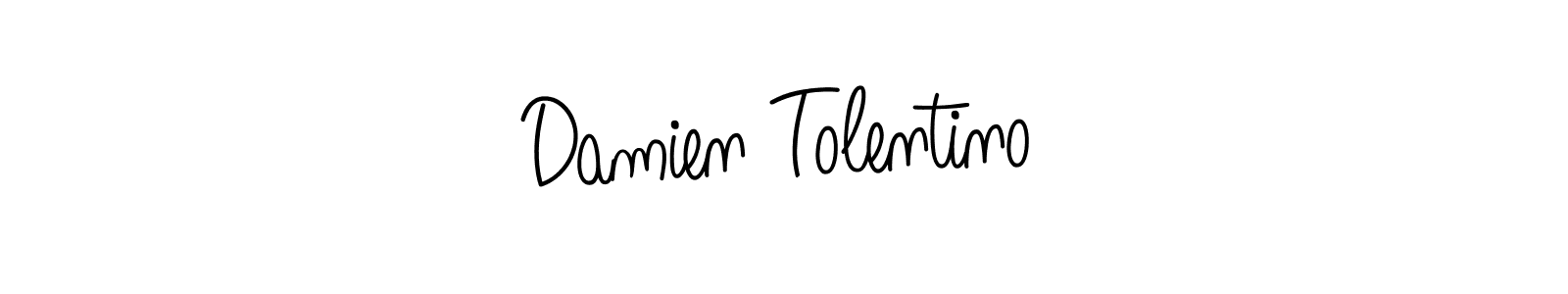 Damien Tolentino stylish signature style. Best Handwritten Sign (Angelique-Rose-font-FFP) for my name. Handwritten Signature Collection Ideas for my name Damien Tolentino. Damien Tolentino signature style 5 images and pictures png