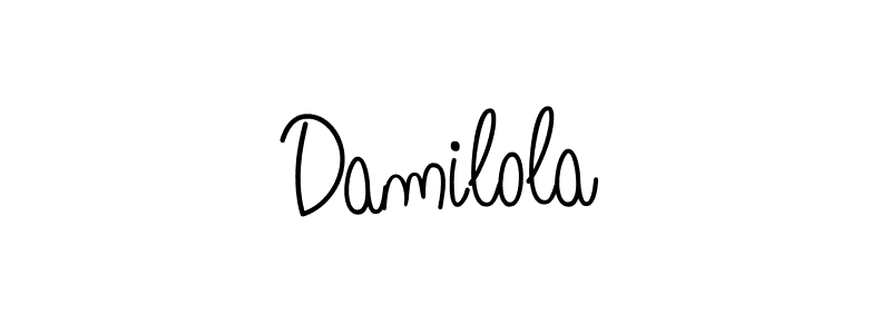 The best way (Angelique-Rose-font-FFP) to make a short signature is to pick only two or three words in your name. The name Damilola include a total of six letters. For converting this name. Damilola signature style 5 images and pictures png