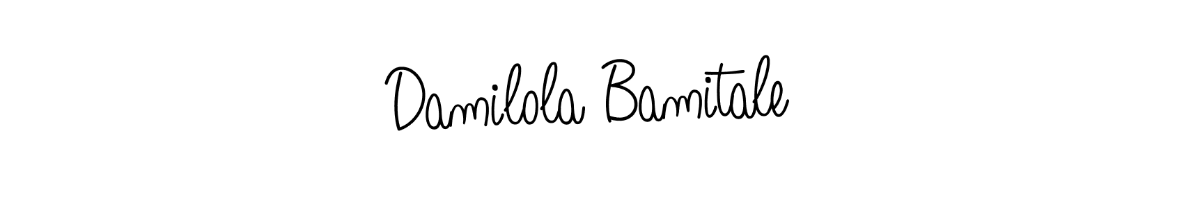 Check out images of Autograph of Damilola Bamitale name. Actor Damilola Bamitale Signature Style. Angelique-Rose-font-FFP is a professional sign style online. Damilola Bamitale signature style 5 images and pictures png