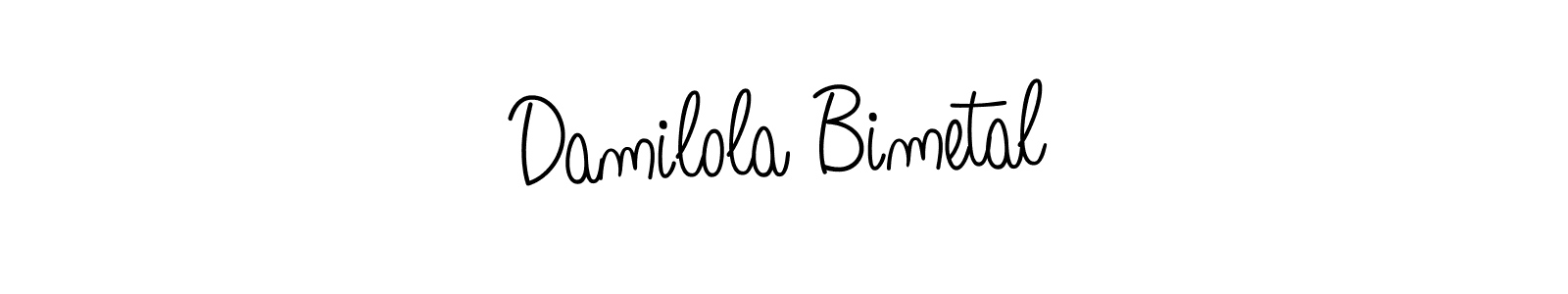 Create a beautiful signature design for name Damilola Bimetal. With this signature (Angelique-Rose-font-FFP) fonts, you can make a handwritten signature for free. Damilola Bimetal signature style 5 images and pictures png