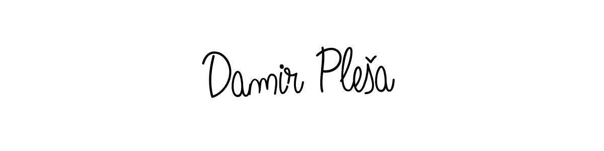 How to Draw Damir Pleša signature style? Angelique-Rose-font-FFP is a latest design signature styles for name Damir Pleša. Damir Pleša signature style 5 images and pictures png