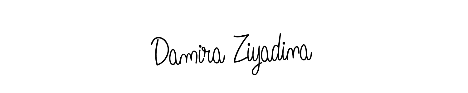 if you are searching for the best signature style for your name Damira Ziyadina. so please give up your signature search. here we have designed multiple signature styles  using Angelique-Rose-font-FFP. Damira Ziyadina signature style 5 images and pictures png