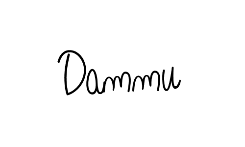 Design your own signature with our free online signature maker. With this signature software, you can create a handwritten (Angelique-Rose-font-FFP) signature for name Dammu. Dammu signature style 5 images and pictures png