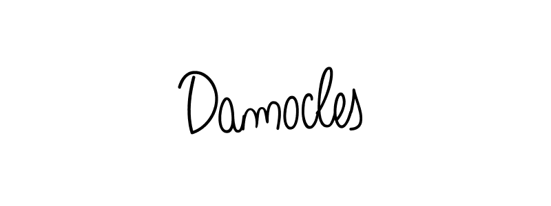 Damocles stylish signature style. Best Handwritten Sign (Angelique-Rose-font-FFP) for my name. Handwritten Signature Collection Ideas for my name Damocles. Damocles signature style 5 images and pictures png