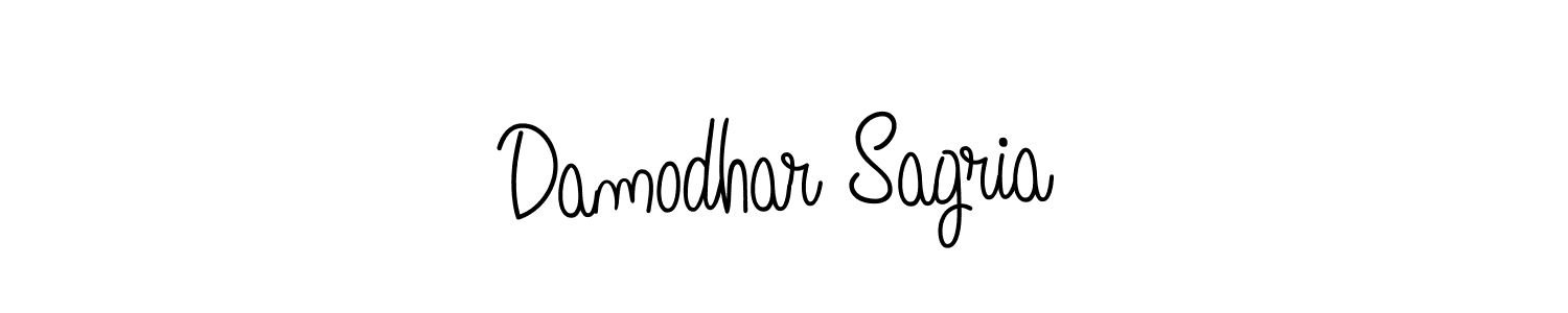 Create a beautiful signature design for name Damodhar Sagria. With this signature (Angelique-Rose-font-FFP) fonts, you can make a handwritten signature for free. Damodhar Sagria signature style 5 images and pictures png