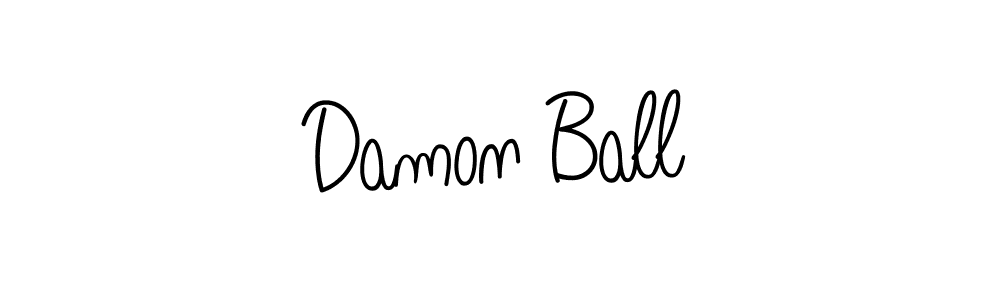 Make a beautiful signature design for name Damon Ball. With this signature (Angelique-Rose-font-FFP) style, you can create a handwritten signature for free. Damon Ball signature style 5 images and pictures png