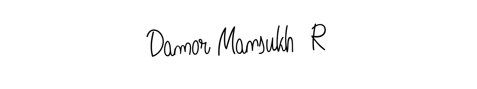 Angelique-Rose-font-FFP is a professional signature style that is perfect for those who want to add a touch of class to their signature. It is also a great choice for those who want to make their signature more unique. Get Damor Mansukh  R name to fancy signature for free. Damor Mansukh  R signature style 5 images and pictures png