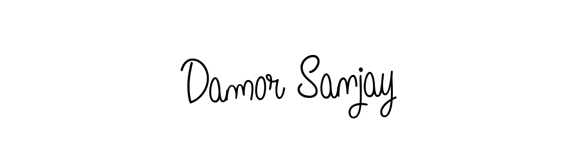 Also You can easily find your signature by using the search form. We will create Damor Sanjay name handwritten signature images for you free of cost using Angelique-Rose-font-FFP sign style. Damor Sanjay signature style 5 images and pictures png