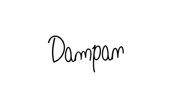 Use a signature maker to create a handwritten signature online. With this signature software, you can design (Angelique-Rose-font-FFP) your own signature for name Dampan. Dampan signature style 5 images and pictures png