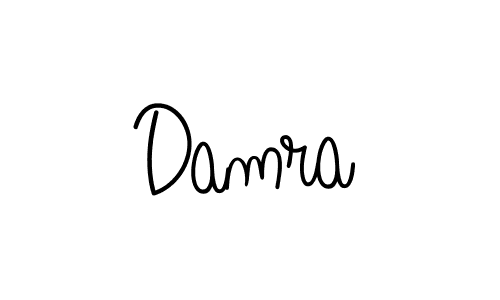 How to make Damra name signature. Use Angelique-Rose-font-FFP style for creating short signs online. This is the latest handwritten sign. Damra signature style 5 images and pictures png