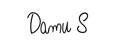 The best way (Angelique-Rose-font-FFP) to make a short signature is to pick only two or three words in your name. For converting this name Damu S. Damu S signature style 5 images and pictures png