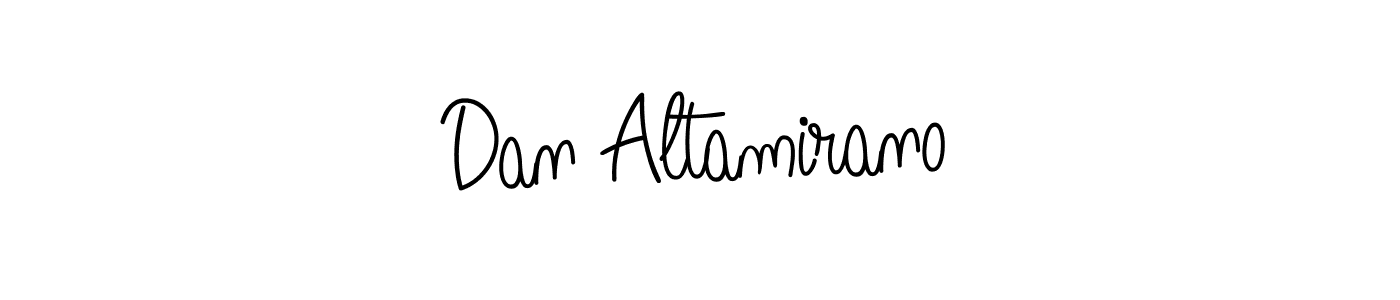 Use a signature maker to create a handwritten signature online. With this signature software, you can design (Angelique-Rose-font-FFP) your own signature for name Dan Altamirano. Dan Altamirano signature style 5 images and pictures png