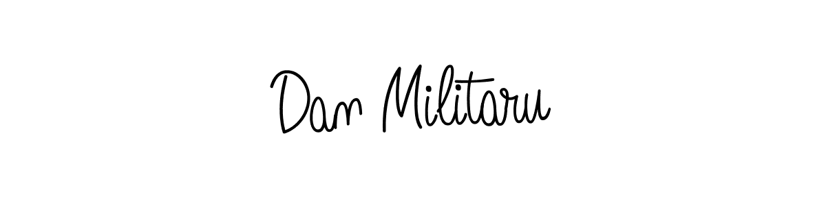 Dan Militaru stylish signature style. Best Handwritten Sign (Angelique-Rose-font-FFP) for my name. Handwritten Signature Collection Ideas for my name Dan Militaru. Dan Militaru signature style 5 images and pictures png