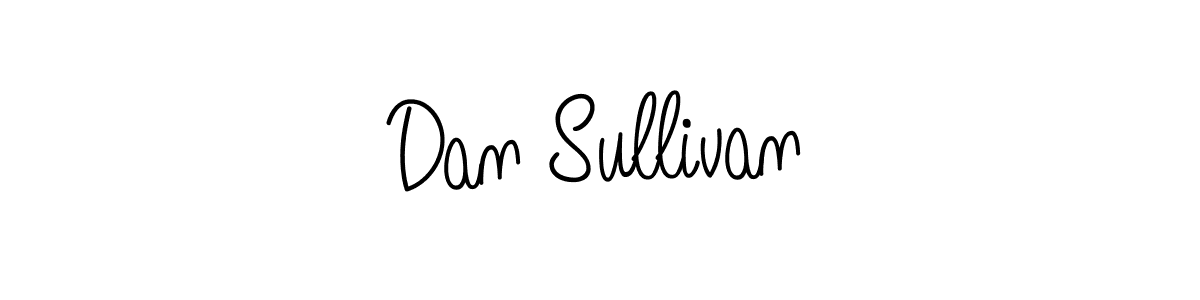 You should practise on your own different ways (Angelique-Rose-font-FFP) to write your name (Dan Sullivan) in signature. don't let someone else do it for you. Dan Sullivan signature style 5 images and pictures png