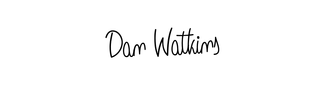 Create a beautiful signature design for name Dan Watkins. With this signature (Angelique-Rose-font-FFP) fonts, you can make a handwritten signature for free. Dan Watkins signature style 5 images and pictures png