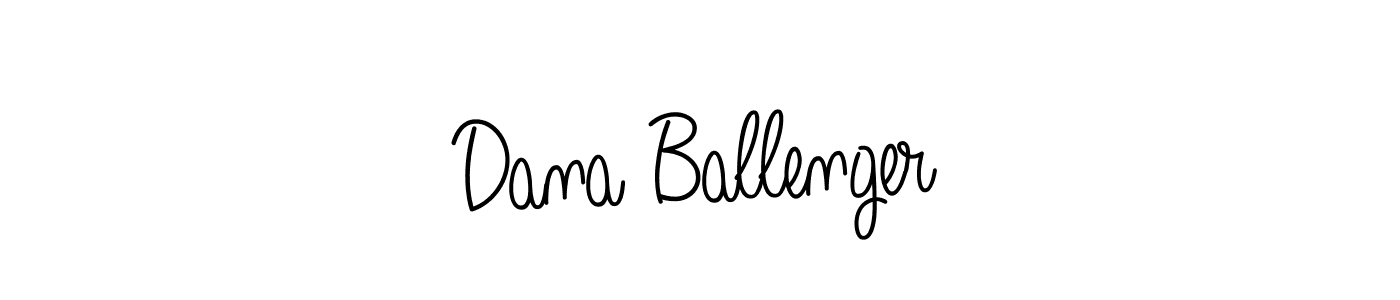 You should practise on your own different ways (Angelique-Rose-font-FFP) to write your name (Dana Ballenger) in signature. don't let someone else do it for you. Dana Ballenger signature style 5 images and pictures png