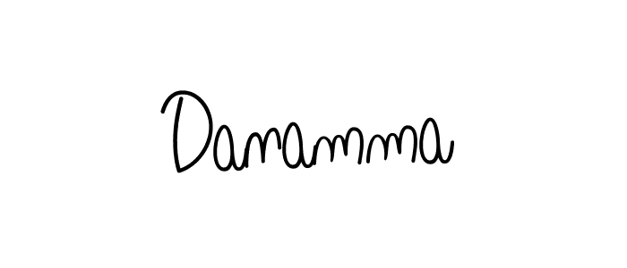 Create a beautiful signature design for name Danamma. With this signature (Angelique-Rose-font-FFP) fonts, you can make a handwritten signature for free. Danamma signature style 5 images and pictures png