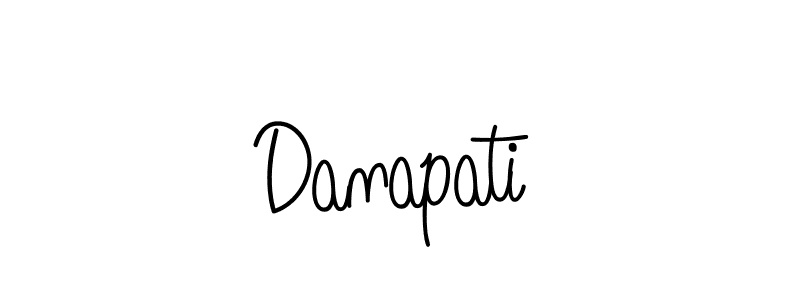 Make a beautiful signature design for name Danapati. With this signature (Angelique-Rose-font-FFP) style, you can create a handwritten signature for free. Danapati signature style 5 images and pictures png