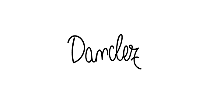 Danclez stylish signature style. Best Handwritten Sign (Angelique-Rose-font-FFP) for my name. Handwritten Signature Collection Ideas for my name Danclez. Danclez signature style 5 images and pictures png