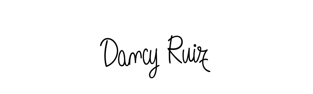 You should practise on your own different ways (Angelique-Rose-font-FFP) to write your name (Dancy Ruiz) in signature. don't let someone else do it for you. Dancy Ruiz signature style 5 images and pictures png