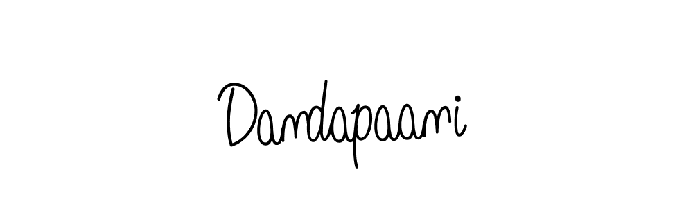 Make a beautiful signature design for name Dandapaani. With this signature (Angelique-Rose-font-FFP) style, you can create a handwritten signature for free. Dandapaani signature style 5 images and pictures png