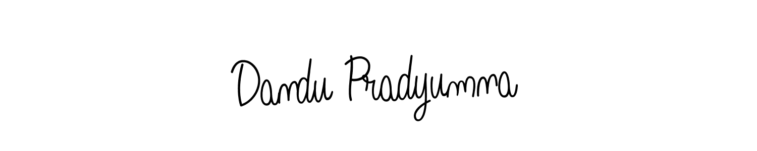 Dandu Pradyumna stylish signature style. Best Handwritten Sign (Angelique-Rose-font-FFP) for my name. Handwritten Signature Collection Ideas for my name Dandu Pradyumna. Dandu Pradyumna signature style 5 images and pictures png