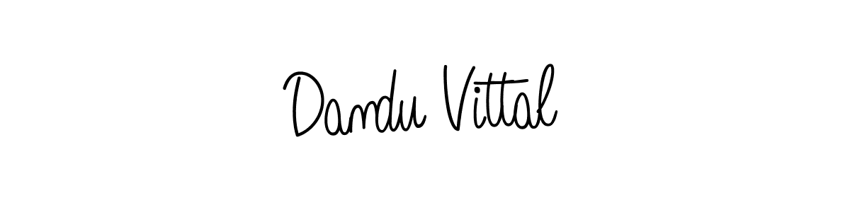 Dandu Vittal stylish signature style. Best Handwritten Sign (Angelique-Rose-font-FFP) for my name. Handwritten Signature Collection Ideas for my name Dandu Vittal. Dandu Vittal signature style 5 images and pictures png