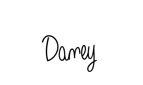 Design your own signature with our free online signature maker. With this signature software, you can create a handwritten (Angelique-Rose-font-FFP) signature for name Daney. Daney signature style 5 images and pictures png