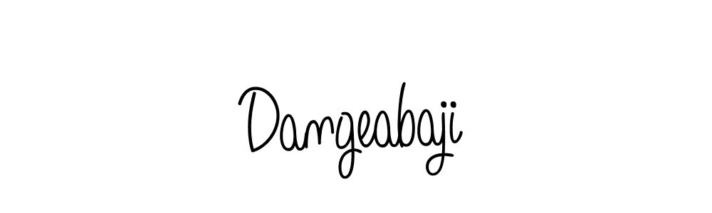 Design your own signature with our free online signature maker. With this signature software, you can create a handwritten (Angelique-Rose-font-FFP) signature for name Dangeabaji. Dangeabaji signature style 5 images and pictures png