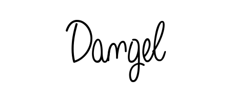 An effortless, minimalist signature concept for Dangel using Angelique-Rose-font-FFP design. Clean lines that look great on any document. Dangel signature style 5 images and pictures png