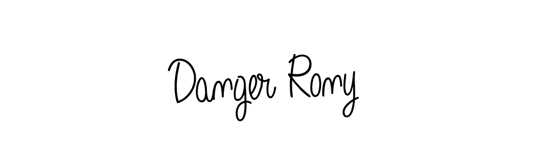 Once you've used our free online signature maker to create your best signature Angelique-Rose-font-FFP style, it's time to enjoy all of the benefits that Danger Rony name signing documents. Danger Rony signature style 5 images and pictures png
