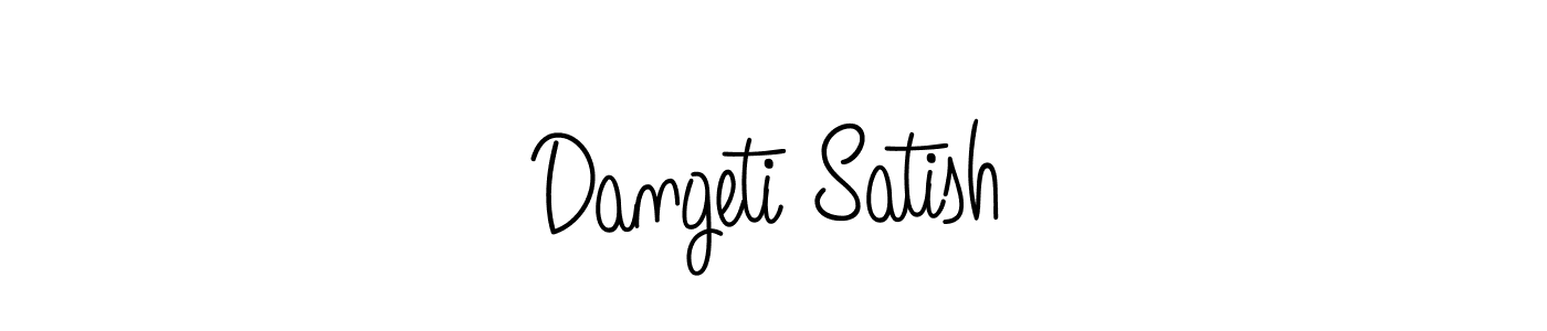 Make a short Dangeti Satish signature style. Manage your documents anywhere anytime using Angelique-Rose-font-FFP. Create and add eSignatures, submit forms, share and send files easily. Dangeti Satish signature style 5 images and pictures png