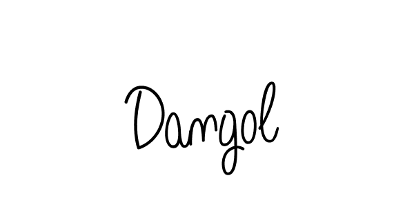 How to make Dangol signature? Angelique-Rose-font-FFP is a professional autograph style. Create handwritten signature for Dangol name. Dangol signature style 5 images and pictures png