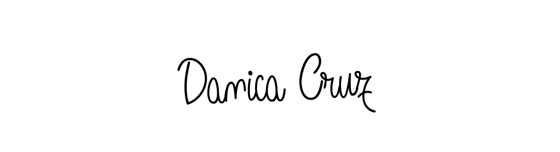 The best way (Angelique-Rose-font-FFP) to make a short signature is to pick only two or three words in your name. The name Danica Cruz include a total of six letters. For converting this name. Danica Cruz signature style 5 images and pictures png