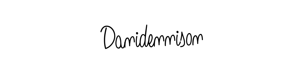 Use a signature maker to create a handwritten signature online. With this signature software, you can design (Angelique-Rose-font-FFP) your own signature for name Danidennison. Danidennison signature style 5 images and pictures png
