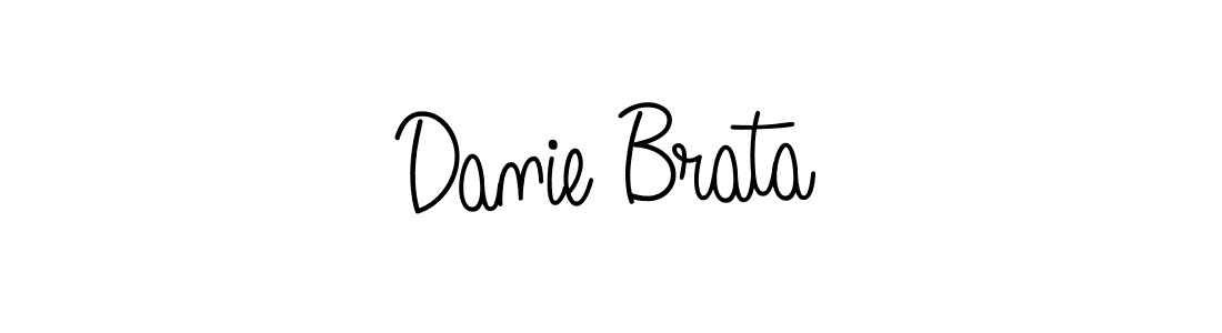 Once you've used our free online signature maker to create your best signature Angelique-Rose-font-FFP style, it's time to enjoy all of the benefits that Danie Brata name signing documents. Danie Brata signature style 5 images and pictures png