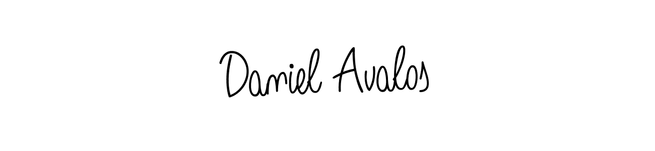 Use a signature maker to create a handwritten signature online. With this signature software, you can design (Angelique-Rose-font-FFP) your own signature for name Daniel Avalos. Daniel Avalos signature style 5 images and pictures png