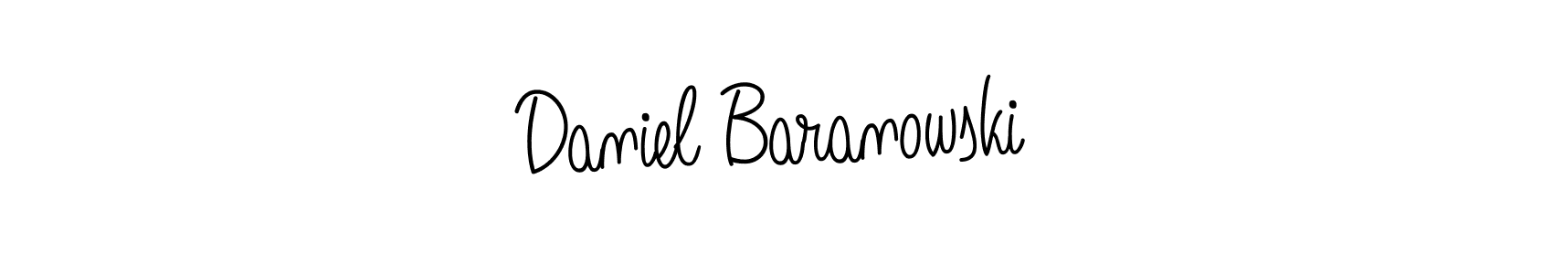 Make a beautiful signature design for name Daniel Baranowski. With this signature (Angelique-Rose-font-FFP) style, you can create a handwritten signature for free. Daniel Baranowski signature style 5 images and pictures png