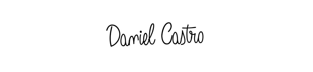 You should practise on your own different ways (Angelique-Rose-font-FFP) to write your name (Daniel Castro) in signature. don't let someone else do it for you. Daniel Castro signature style 5 images and pictures png