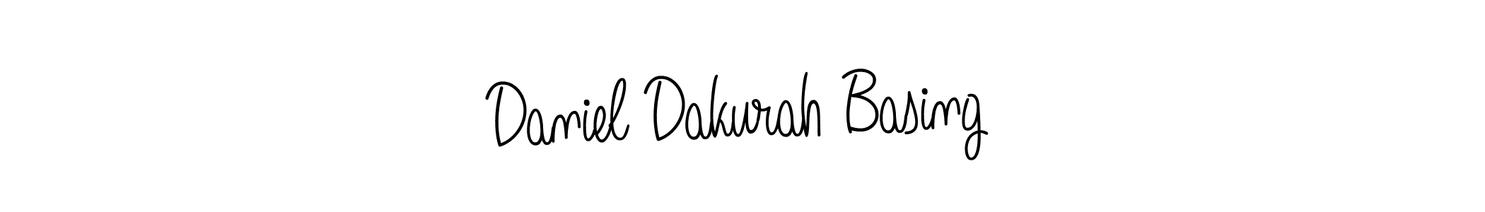 You should practise on your own different ways (Angelique-Rose-font-FFP) to write your name (Daniel Dakurah Basing) in signature. don't let someone else do it for you. Daniel Dakurah Basing signature style 5 images and pictures png