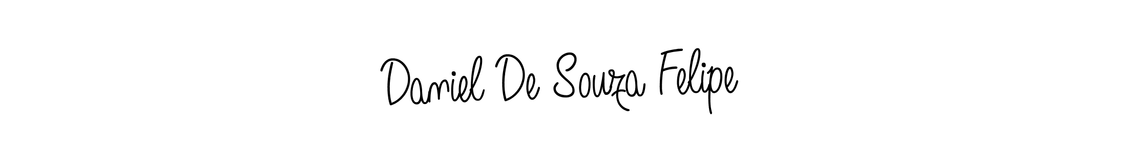 Use a signature maker to create a handwritten signature online. With this signature software, you can design (Angelique-Rose-font-FFP) your own signature for name Daniel De Souza Felipe. Daniel De Souza Felipe signature style 5 images and pictures png