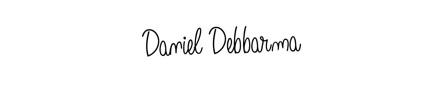 The best way (Angelique-Rose-font-FFP) to make a short signature is to pick only two or three words in your name. The name Daniel Debbarma include a total of six letters. For converting this name. Daniel Debbarma signature style 5 images and pictures png