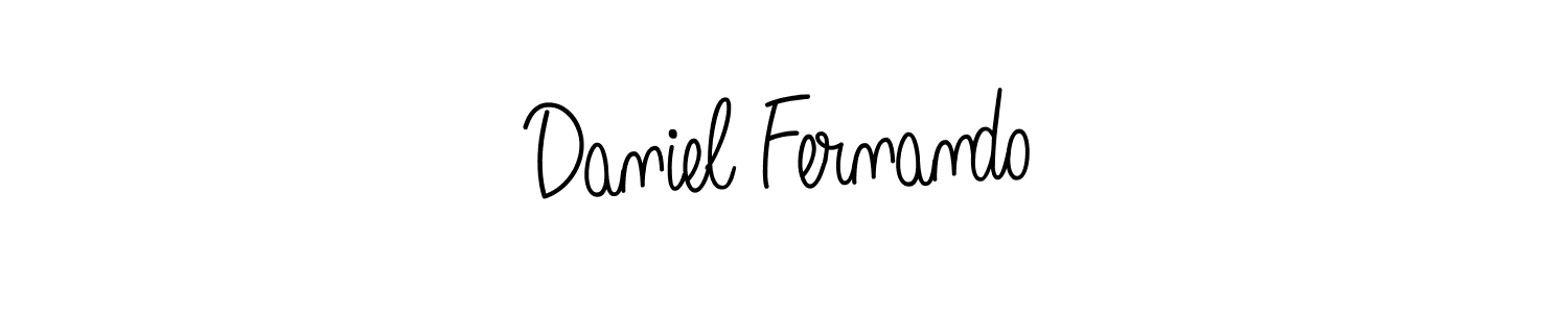Daniel Fernando stylish signature style. Best Handwritten Sign (Angelique-Rose-font-FFP) for my name. Handwritten Signature Collection Ideas for my name Daniel Fernando. Daniel Fernando signature style 5 images and pictures png